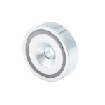 Neodymium pot magnet Ø20x6,0 mm with countersunk hole Ø4,5 mm